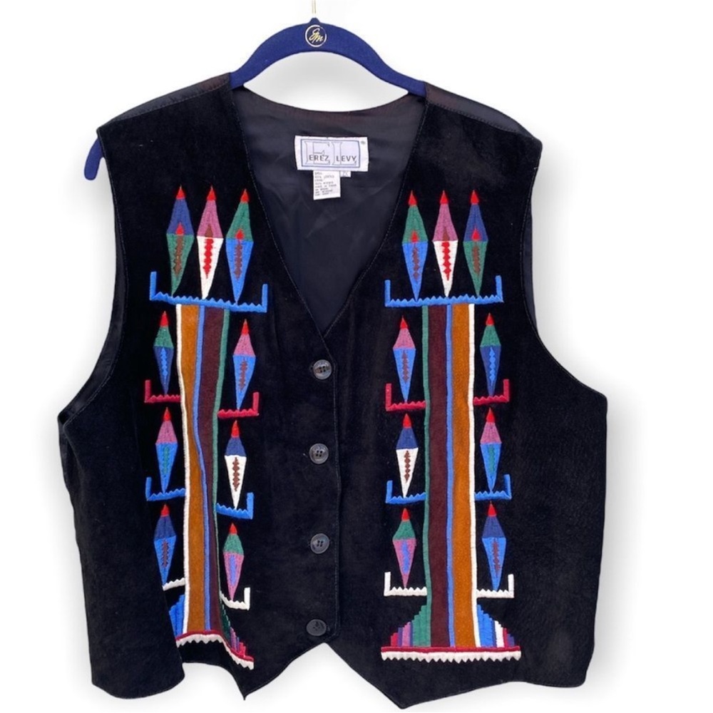 Erez Levy Sz 2X Leather Vest